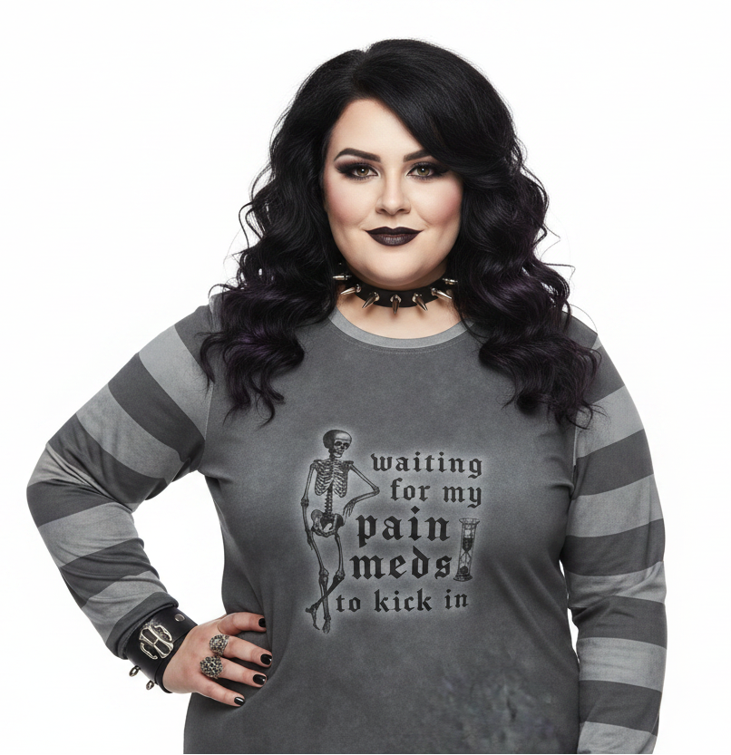 Unisex Long Sleeve Tee - 'Pain Meds' Long Sleeve T-Shirt