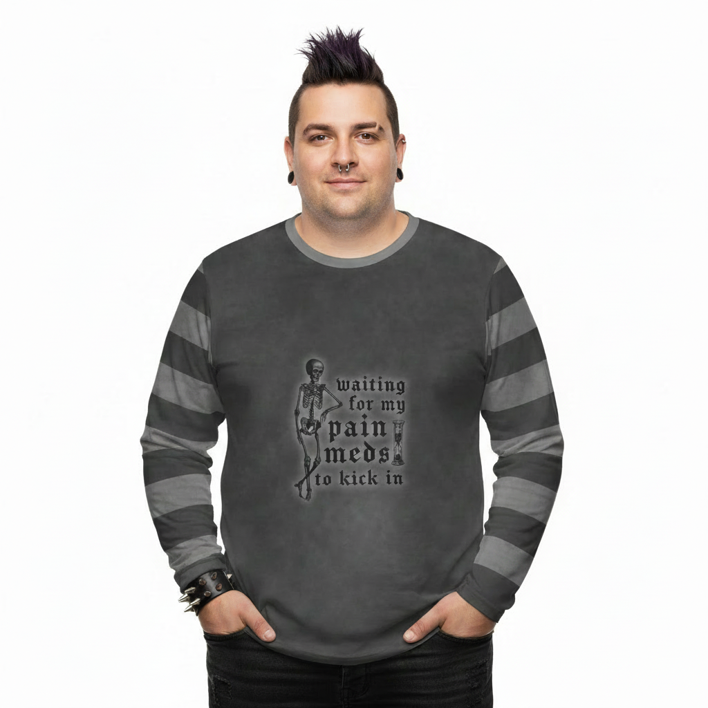 Unisex Long Sleeve Tee - 'Pain Meds' Long Sleeve T-Shirt
