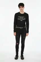 Unisex Long Sleeve Tee- 'Intrusive Thoughts' Long Sleeve T-Shirt