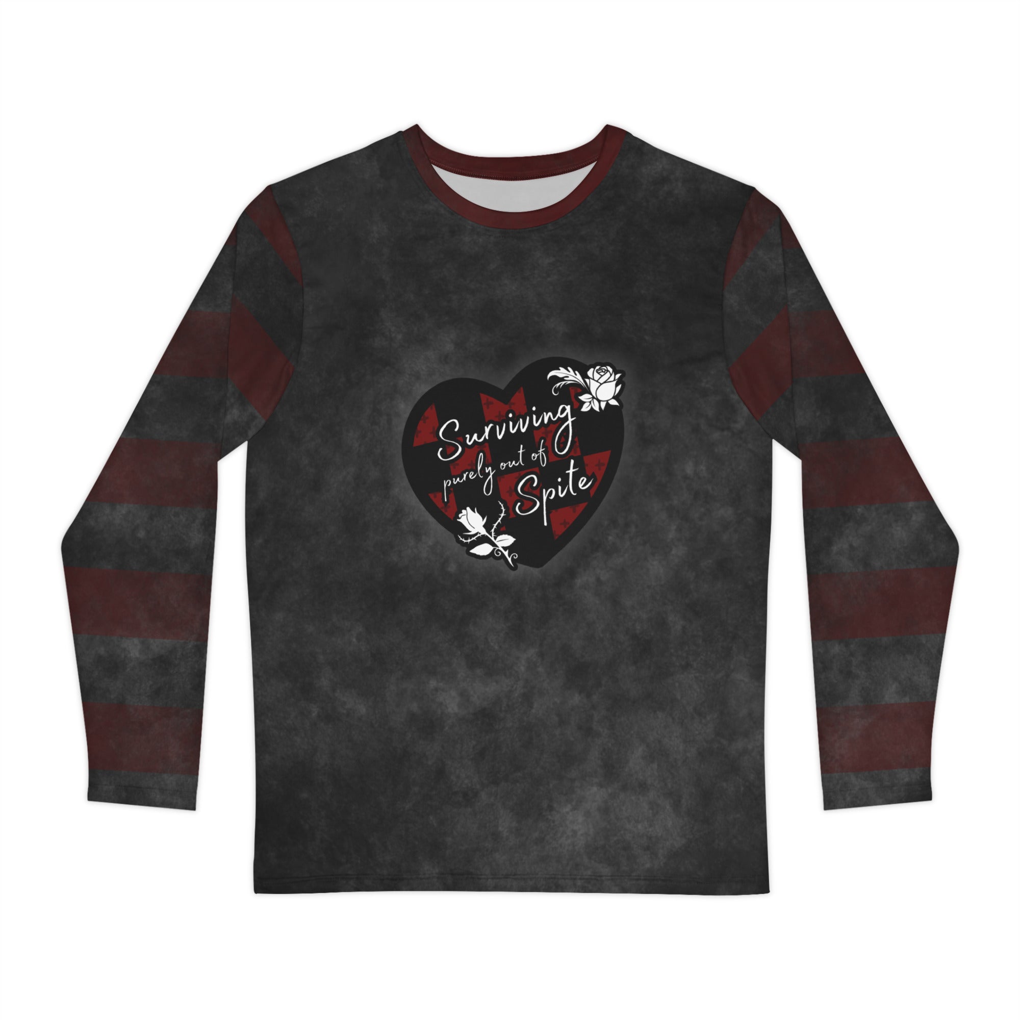 Unisex Long Sleeve Tee- 'Surviving Purely Out of Spite' Long Sleeve T-Shirt