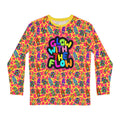 Unisex Long Sleeve Tee- 'Glow With the Flow' Long Sleeve T-Shirt