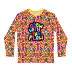 Unisex Long Sleeve Tee- 'Glow With the Flow' Long Sleeve T-Shirt