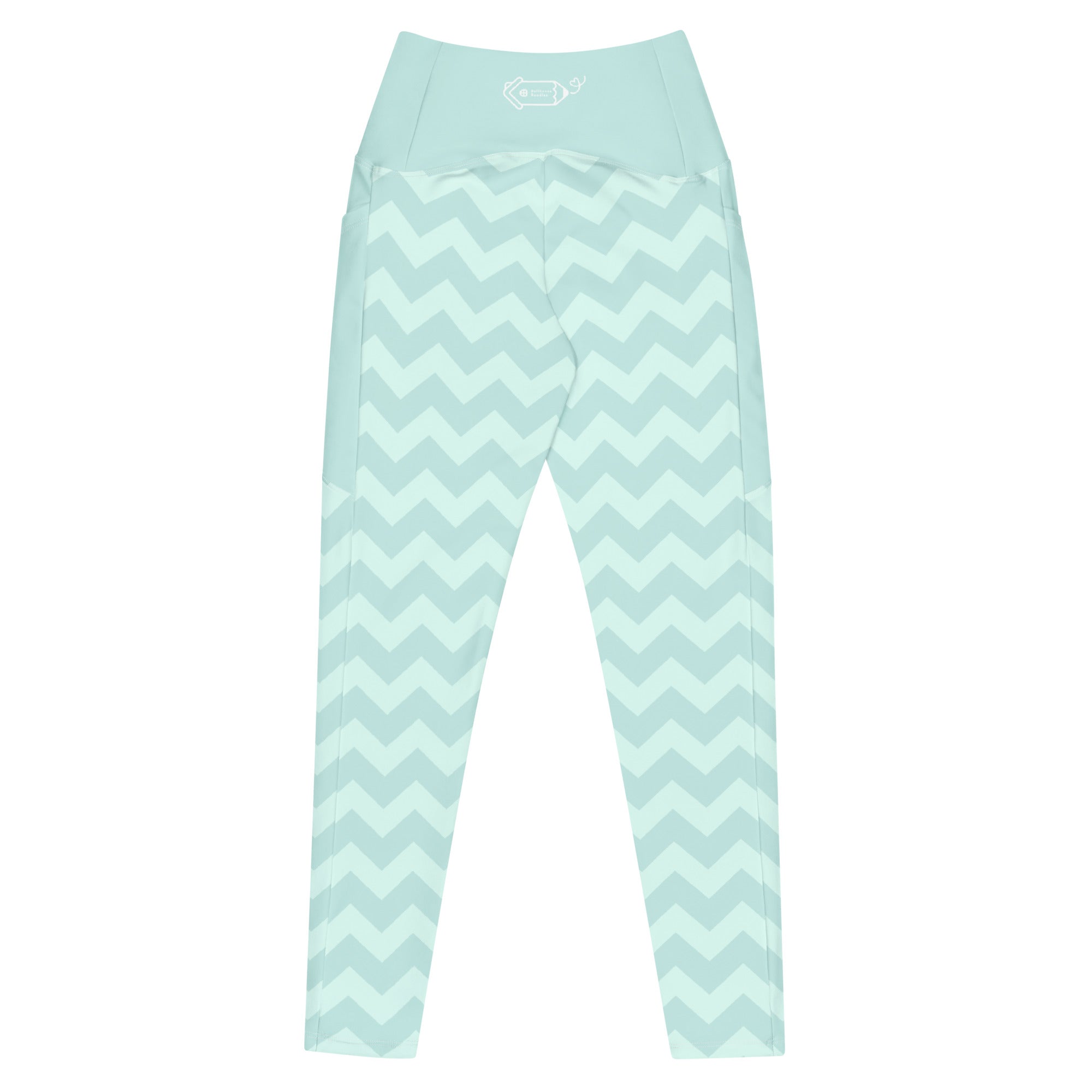 RECYCLED High Waist Pocket Leggings - 'Zig-A-Zig-Ah!'