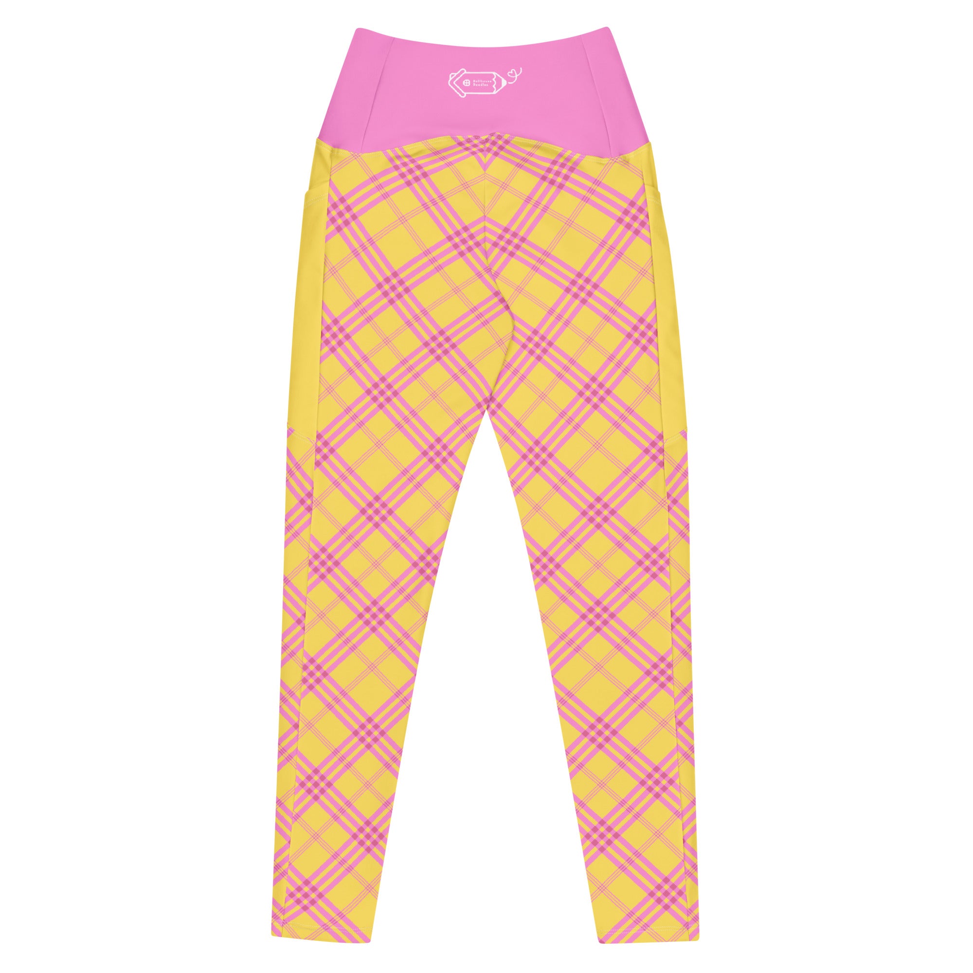 RECYCLED High Waist Pocket Leggings - 'Raspberry Ripple'