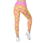 RECYCLED High Waist Pocket Leggings - 'Raspberry Ripple'