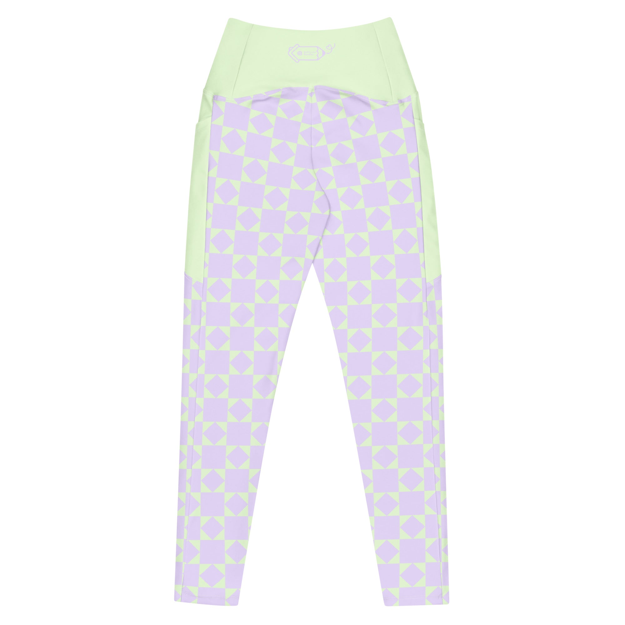 RECYCLED High Waist Pocket Leggings - 'Lilac Mint'