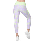 RECYCLED High Waist Pocket Leggings - 'Lilac Mint'