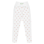 RECYCLED High Waist Pocket Leggings - 'Strawberry Picking'