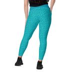 RECYCLED High Waist Pocket Leggings - 'Aquamarine'