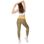 RECYCLED High Waist Pocket Leggings - 'Summertime Vintage'