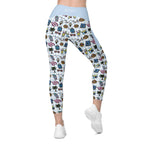 RECYCLED High Waist Pocket Leggings - 'Gingham Getaway'