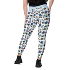 RECYCLED High Waist Pocket Leggings - 'Gingham Getaway'