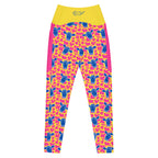 RECYCLED High Waist Pocket Leggings - 'Silly Cow'