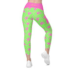 RECYCLED High Waist Pocket Leggings - 'Silly Goose'