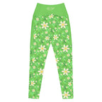 RECYCLED High Waist Pocket Leggings - 'Daisychain'