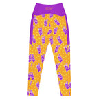 RECYCLED High Waist Pocket Leggings - 'Cool Cat'