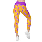 RECYCLED High Waist Pocket Leggings - 'Cool Cat'