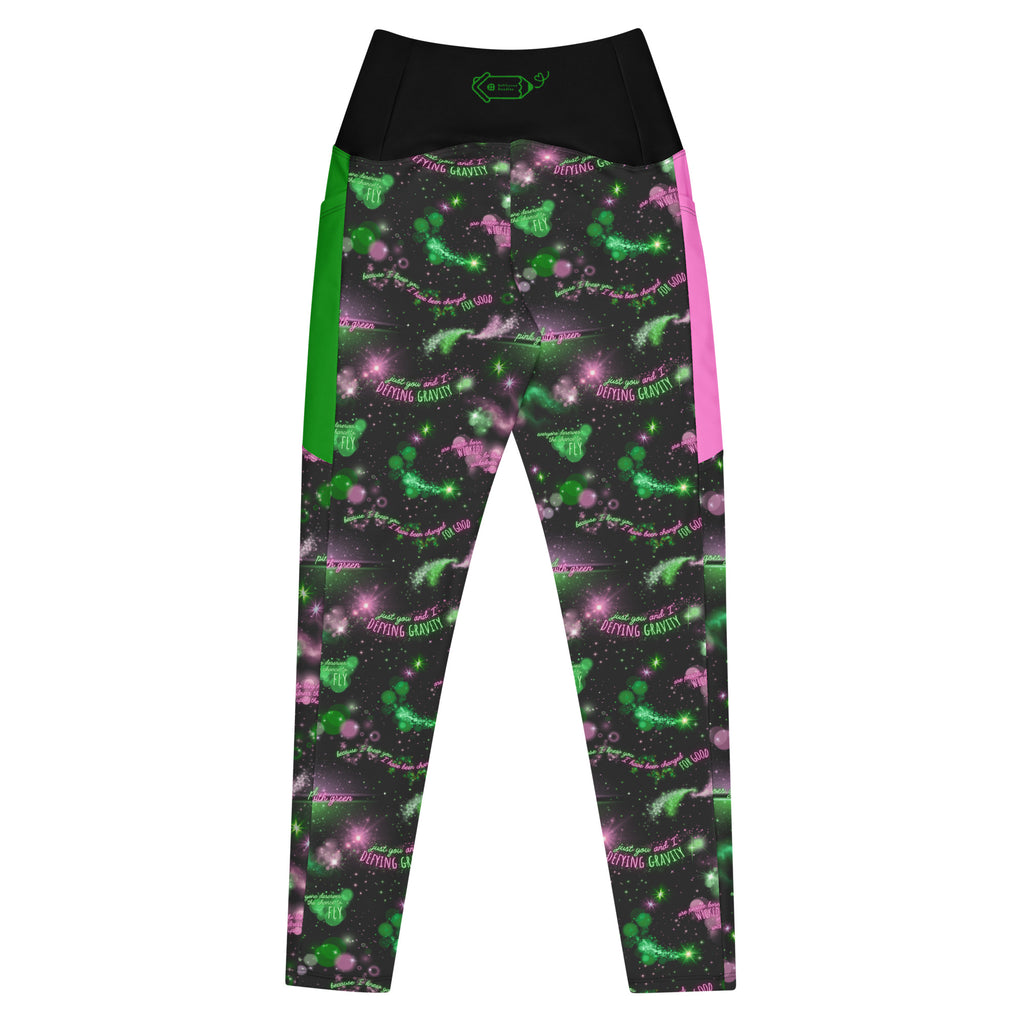 RECYCLED High Waist Pocket Leggings - 'Defy Gravity'