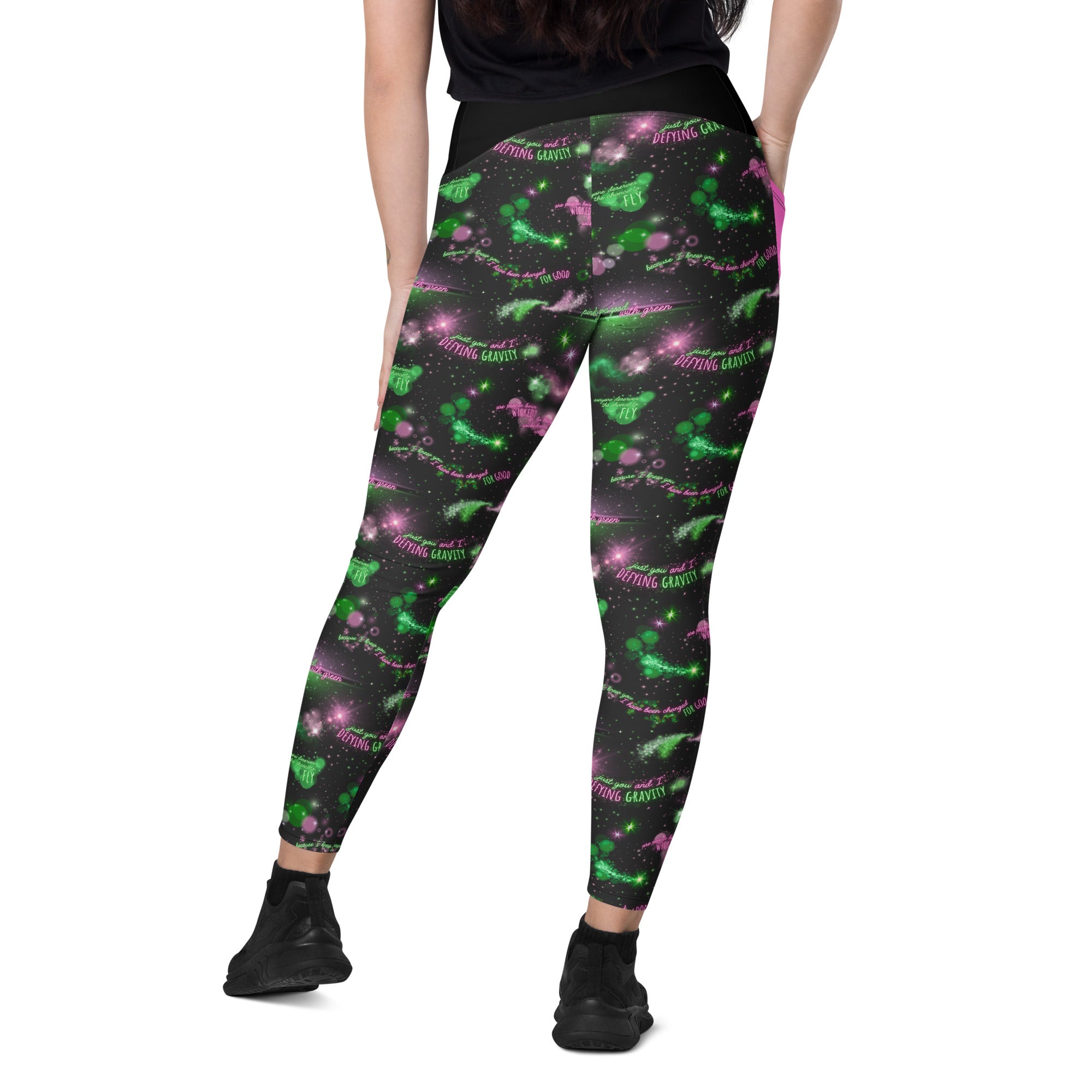 RECYCLED High Waist Pocket Leggings - 'Defy Gravity'