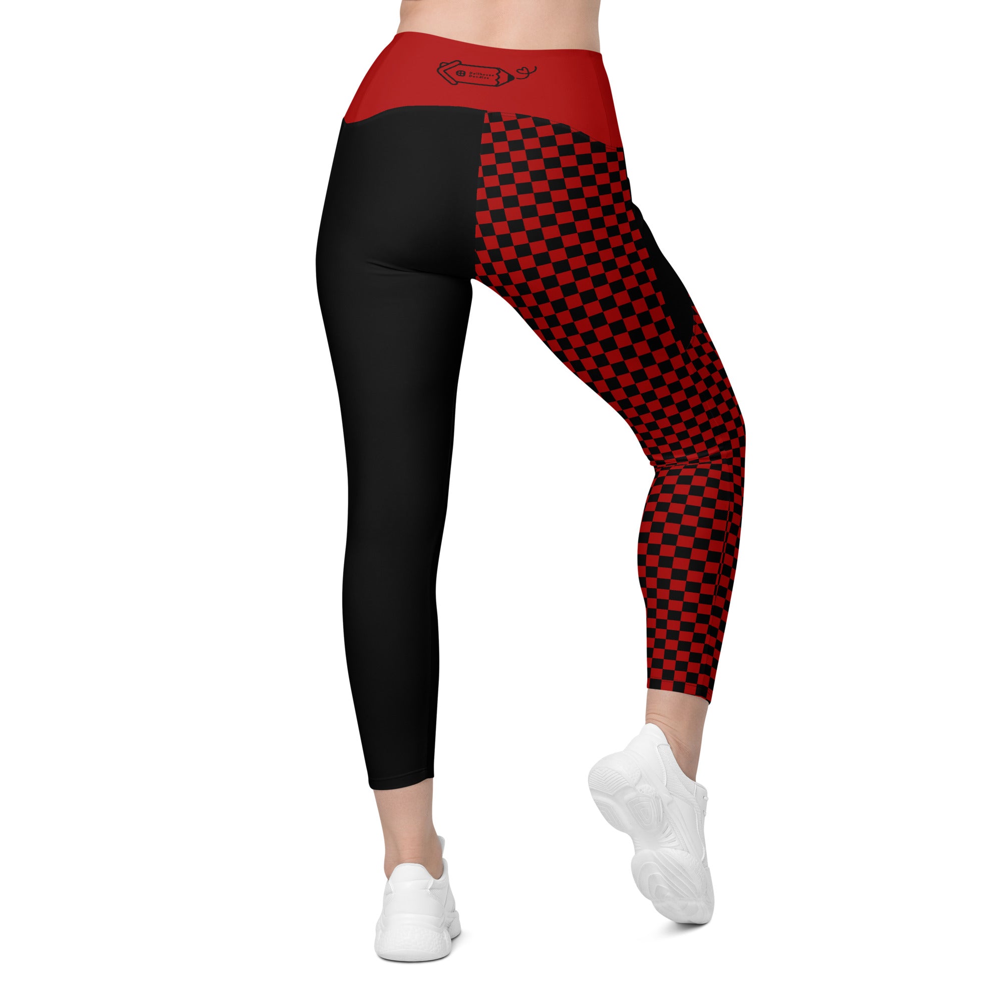 RECYCLED High Waist Pocket Leggings - 'Black Parade'