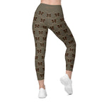 RECYCLED High Waist Pocket Leggings - 'Dead Cute'