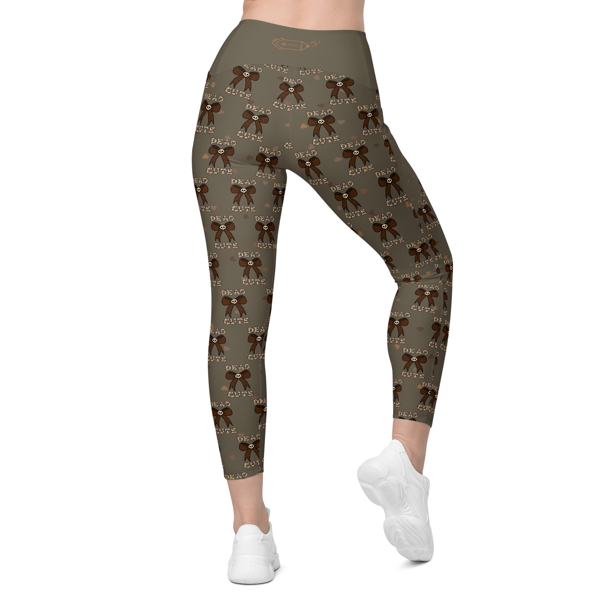 RECYCLED High Waist Pocket Leggings - 'Dead Cute'