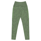 RECYCLED High Waist Pocket Leggings - 'Bug's Life'