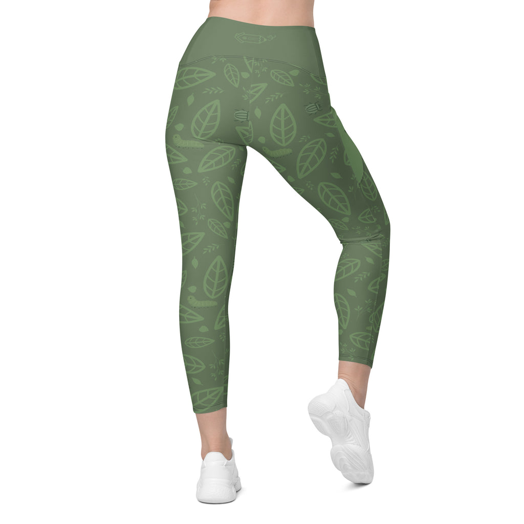 RECYCLED High Waist Pocket Leggings - 'Bug's Life'