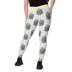 RECYCLED High Waist Pocket Leggings - 'Got Milk?'