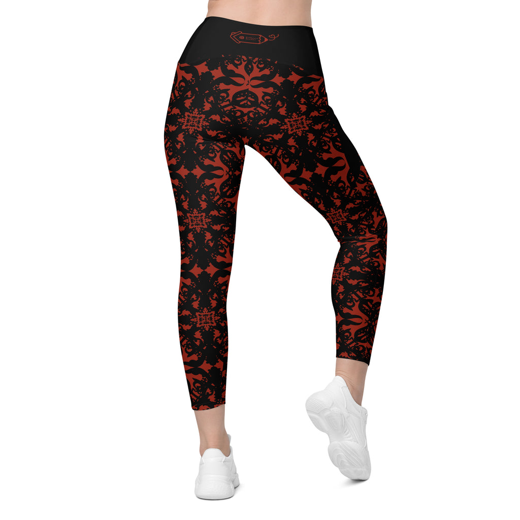RECYCLED High Waist Pocket Leggings - 'For I Have Sinned'