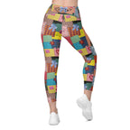 RECYCLED High Waist Pocket Leggings - 'Perfect Patchwork'