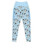 RECYCLED High Waist Pocket Leggings - 'Chippy Tea' Leggings