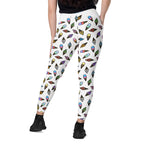 RECYCLED High Waist Pocket Leggings - 'Ice Cream' Leggings