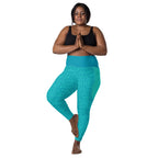RECYCLED High Waist Pocket Leggings - 'Aquamarine'