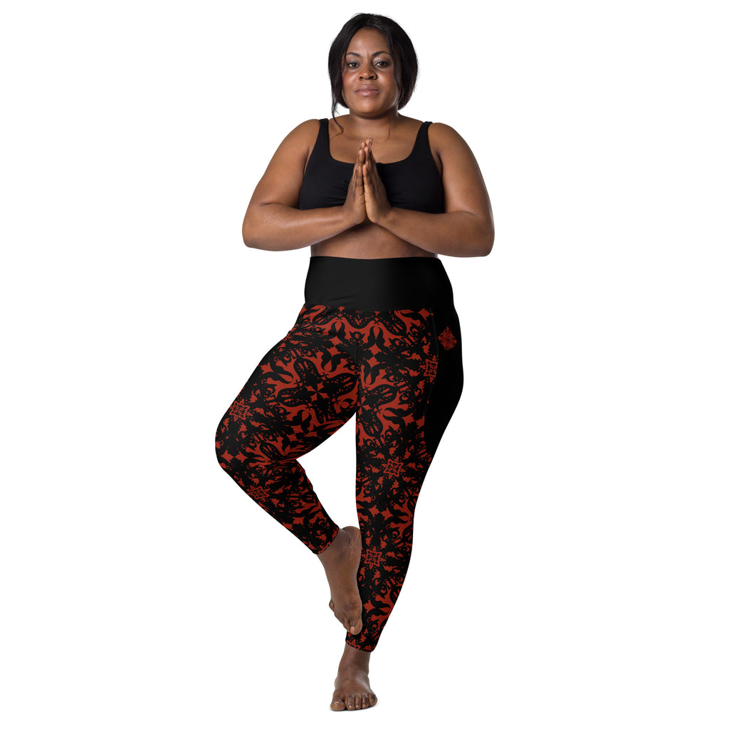 RECYCLED High Waist Pocket Leggings - 'For I Have Sinned'
