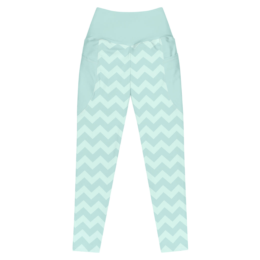 RECYCLED High Waist Pocket Leggings - 'Zig-A-Zig-Ah!' 6XL
