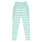 RECYCLED High Waist Pocket Leggings - 'Zig-A-Zig-Ah!' 6XL