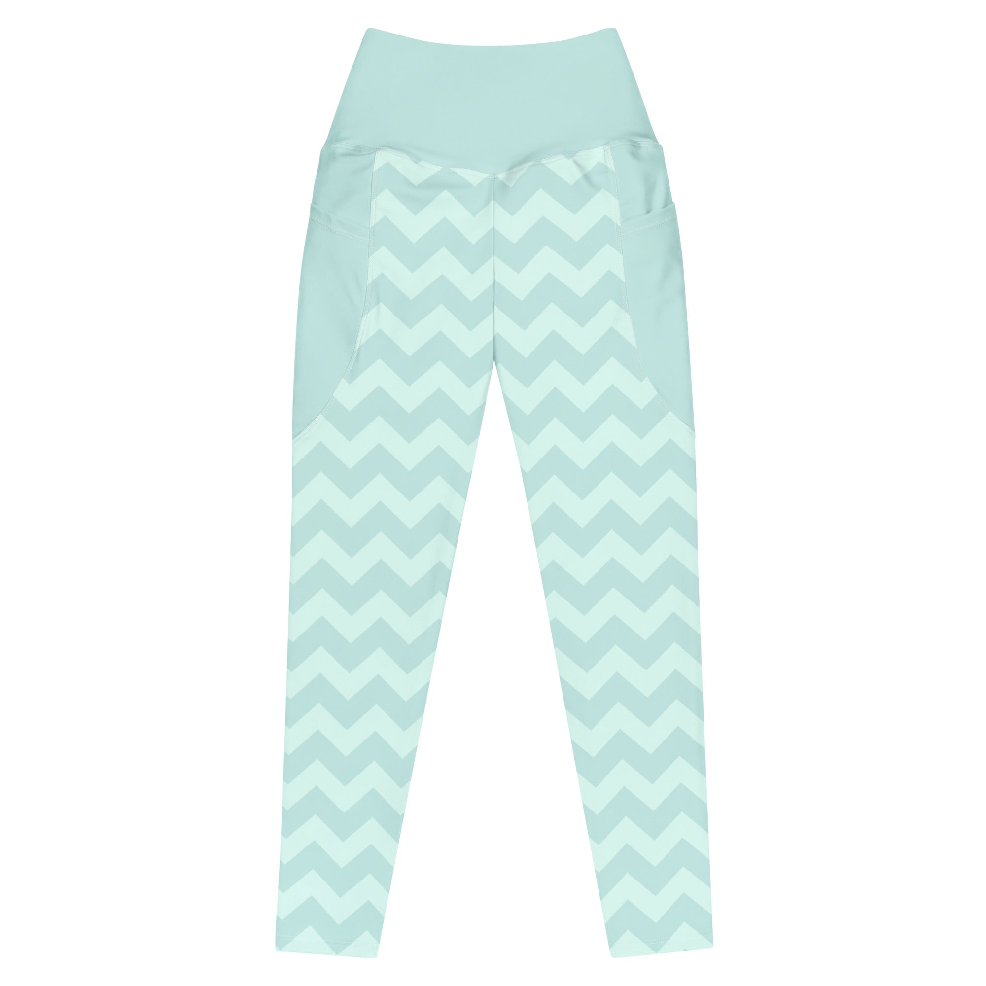 RECYCLED High Waist Pocket Leggings - 'Zig-A-Zig-Ah!' 6XL