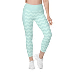 RECYCLED High Waist Pocket Leggings - 'Zig-A-Zig-Ah!'