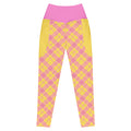RECYCLED High Waist Pocket Leggings - 'Raspberry Ripple' 6XL