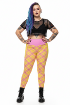 RECYCLED High Waist Pocket Leggings - 'Raspberry Ripple'