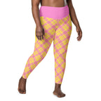 RECYCLED High Waist Pocket Leggings - 'Raspberry Ripple'