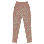 RECYCLED High Waist Pocket Leggings - 'Mint Choc Chip'