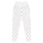 RECYCLED High Waist Pocket Leggings - 'Strawberry Picking'
