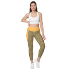 RECYCLED High Waist Pocket Leggings - 'Summertime Vintage'