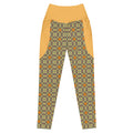 RECYCLED High Waist Pocket Leggings - 'Summertime Vintage' 6XL