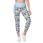 RECYCLED High Waist Pocket Leggings - 'Gingham Getaway'