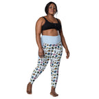 RECYCLED High Waist Pocket Leggings - 'Gingham Getaway'