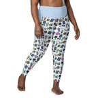 RECYCLED High Waist Pocket Leggings - 'Gingham Getaway'