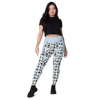 RECYCLED High Waist Pocket Leggings - 'Gingham Getaway'